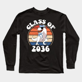 Class Of 2036 Grow With Me Kindergarten First Day Of School Long Sleeve T-Shirt